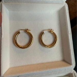 Gold Vermeil Hoops.